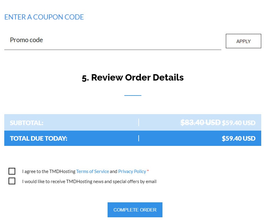 TMDHosting Coupon