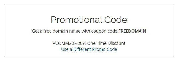 WebHostingPad Coupon Applied