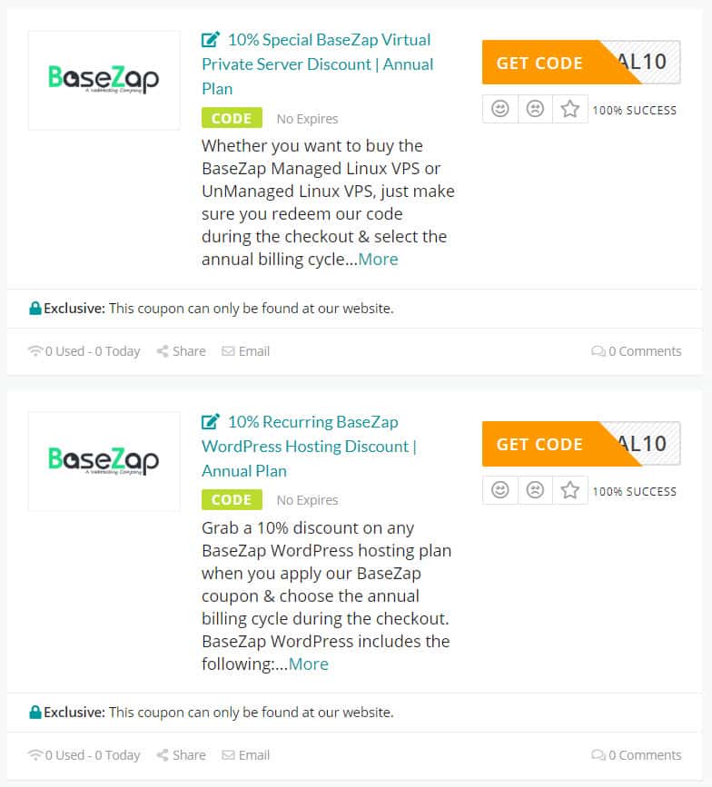Copy BaseZap Coupon from here