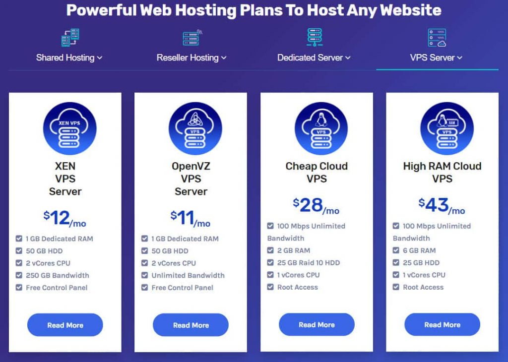 Hostripples VPS Server Plans