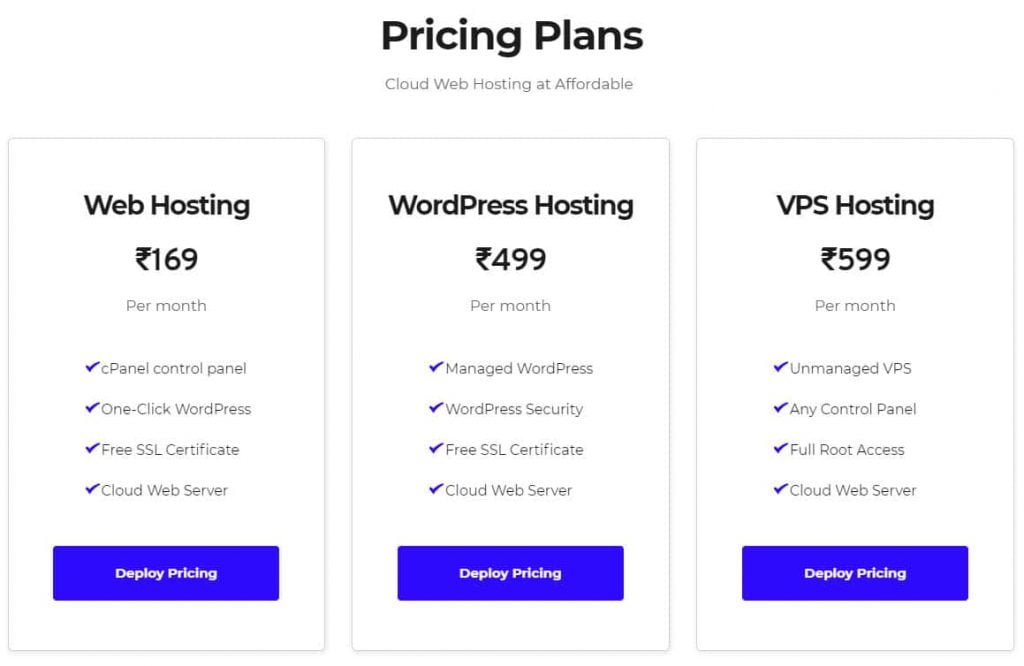 PaidBoom Hosting Plans