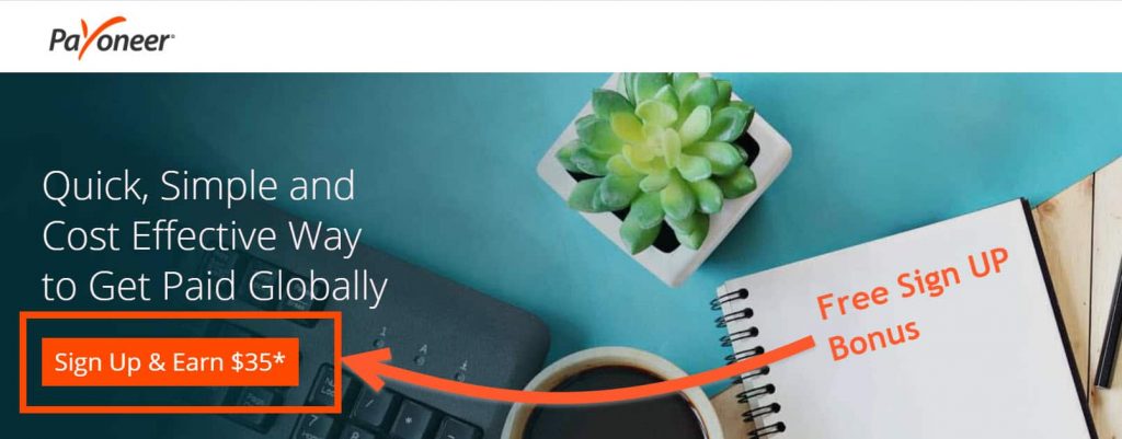Payoneer Sign Up Bonus