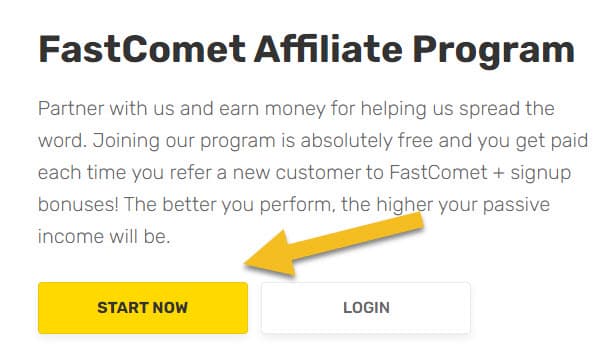 FastComet Affiliate Sign UP
