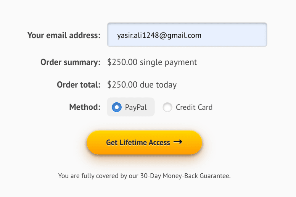 Spin Rewriter Checkout Page