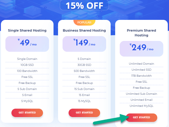 HeroHosty Pricing Plans