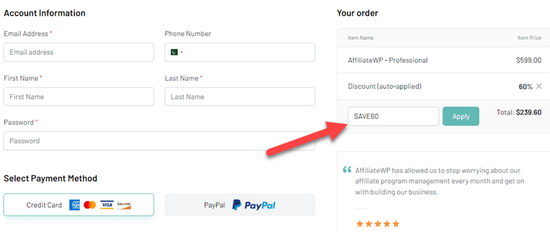 AffiliateWP Coupon Guide