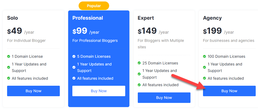AffiliateX Pricing Plans