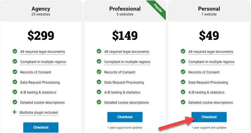 Complianz Pricing Plans
