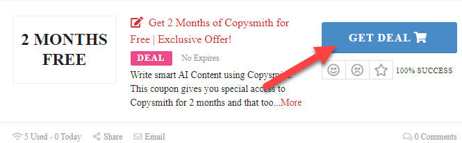 Copysmith Coupons