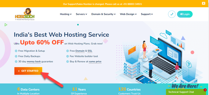 HostSoch Website