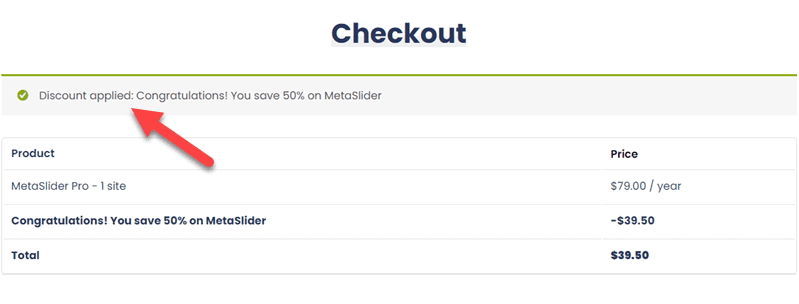 Meta Slider Discount