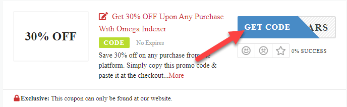 Omega Indexer Coupon