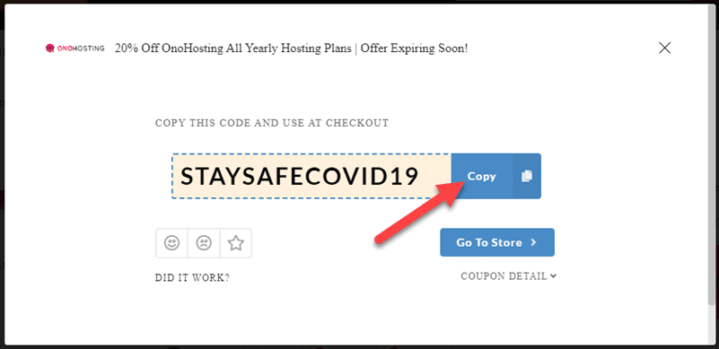 Copy OnoHosting Promo Code