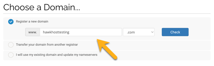 HawkHost Domain Registration