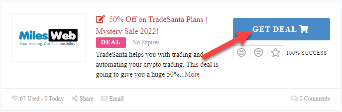 TradeSanta Coupon