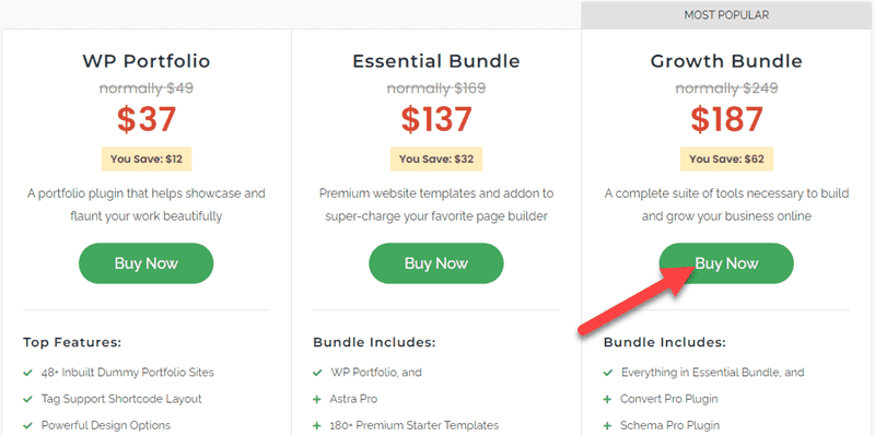 WP Portfolio Plans
