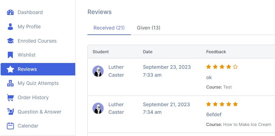 Tutor LMS Free Reviews and Ratings Preview