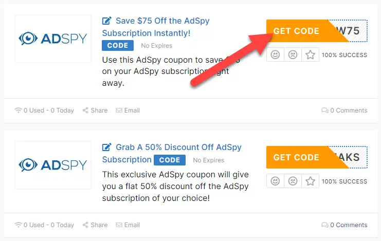 AdSpy Coupon Codes