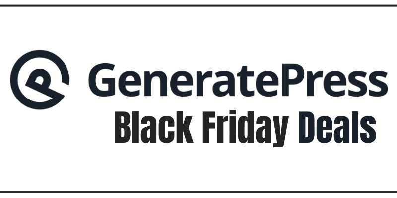 GeneratePress Black Friday