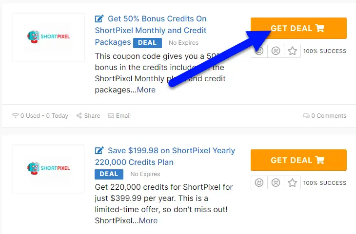 ShortPixel Coupons