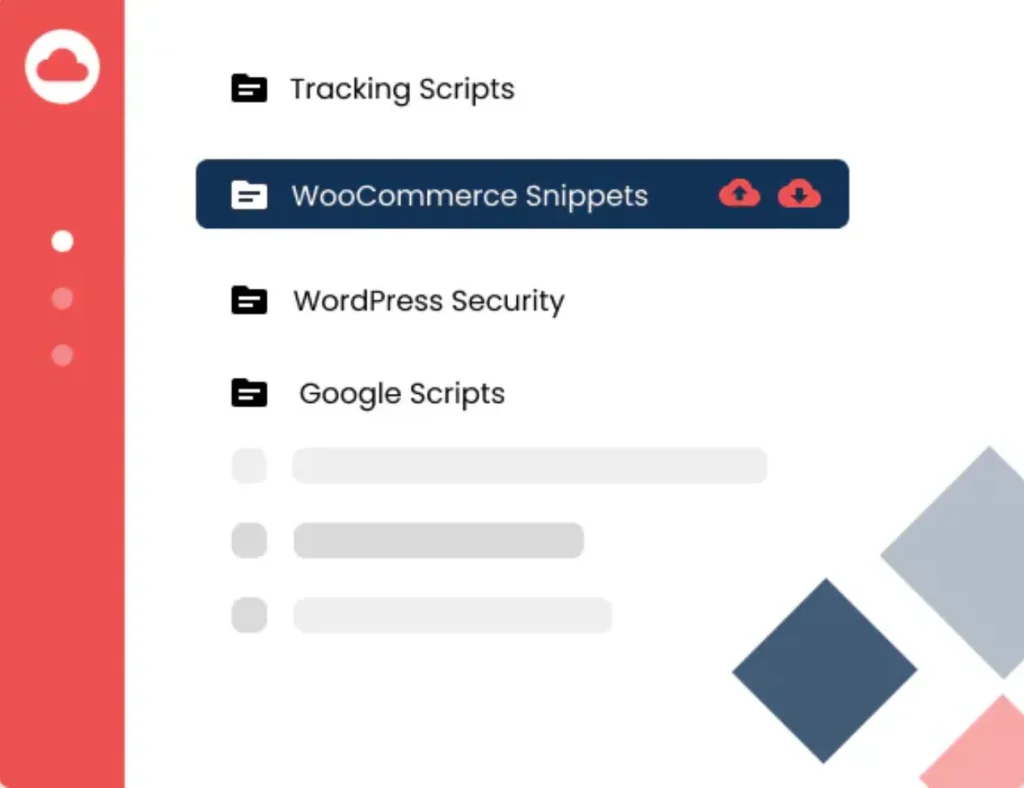 Add and remove snippets