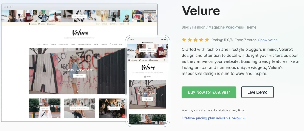 WPZoom Velure Theme