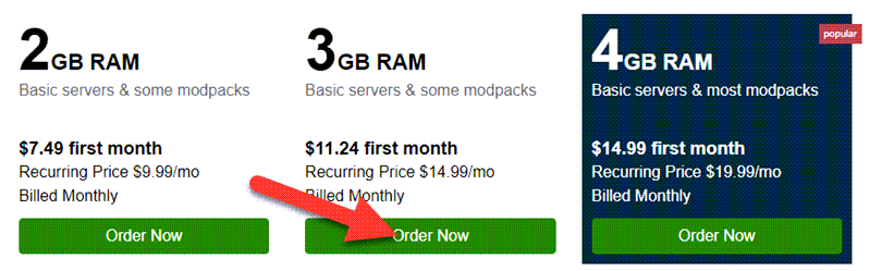 Apex Hosting Pricing