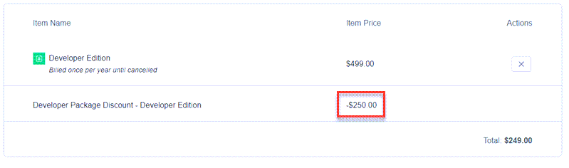 BookingPress Discount Applied