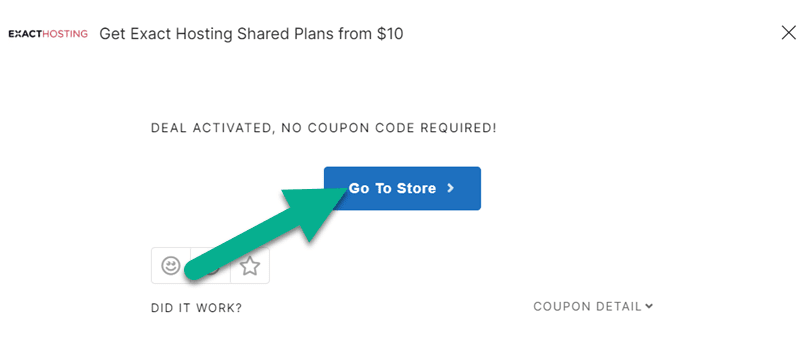 Exact Hosting Deal
