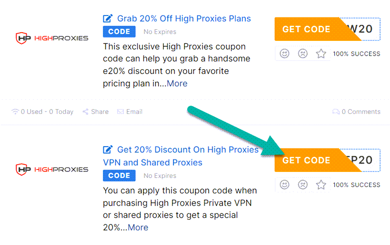 High Proxies Coupon Codes