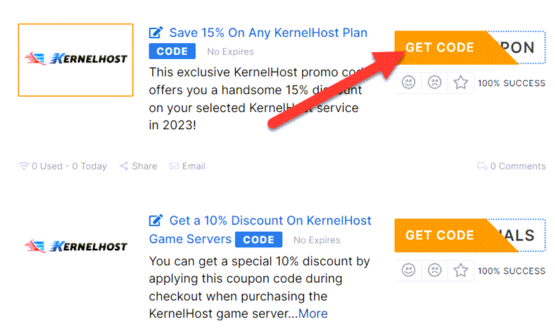 KernelHost Coupon Codes