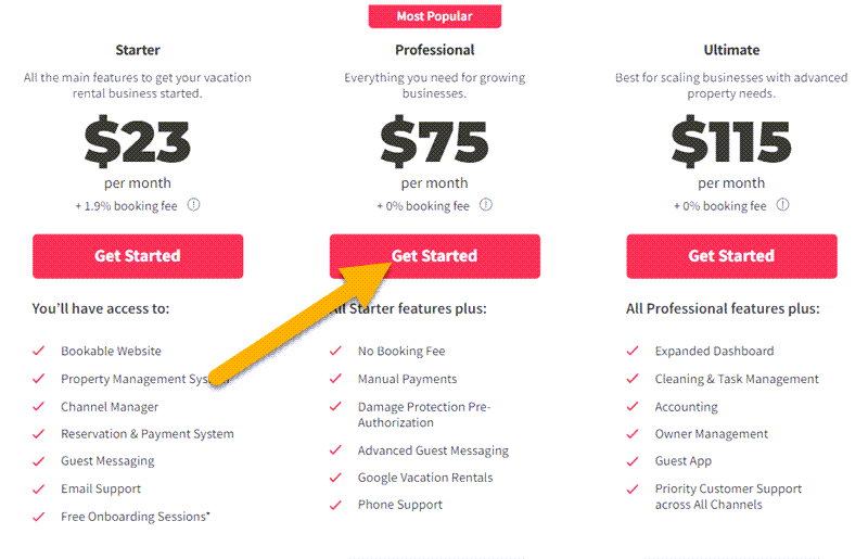 Lodgify Pricing Plans