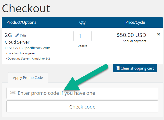 PacificRack Coupon Box