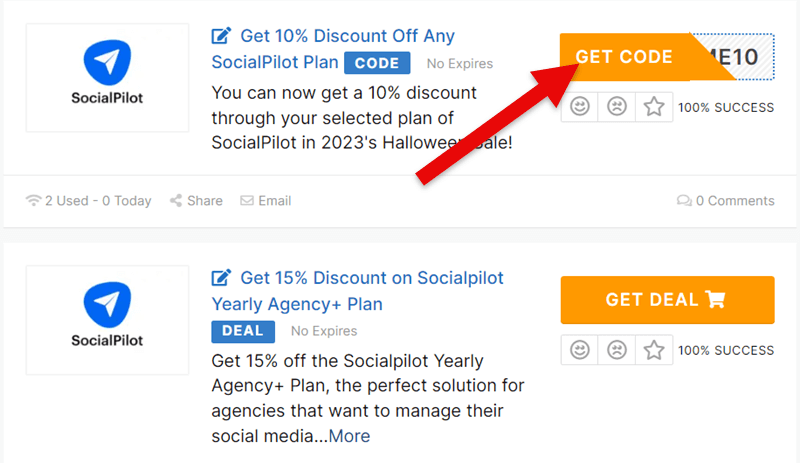 SocialPilot Coupons