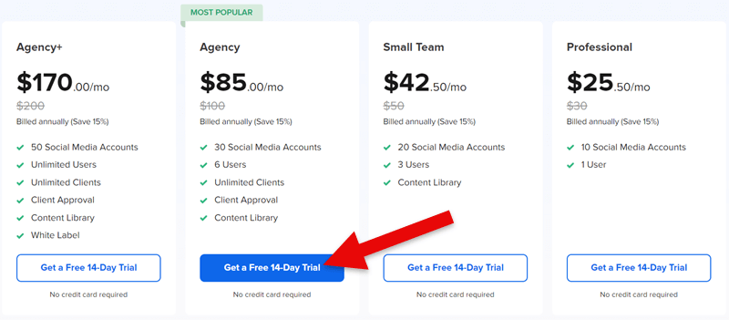 SocialPilot Pricing