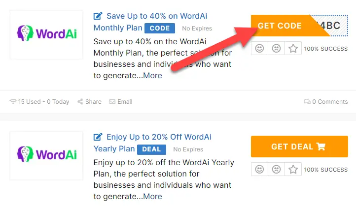 WordAi Coupon Codes