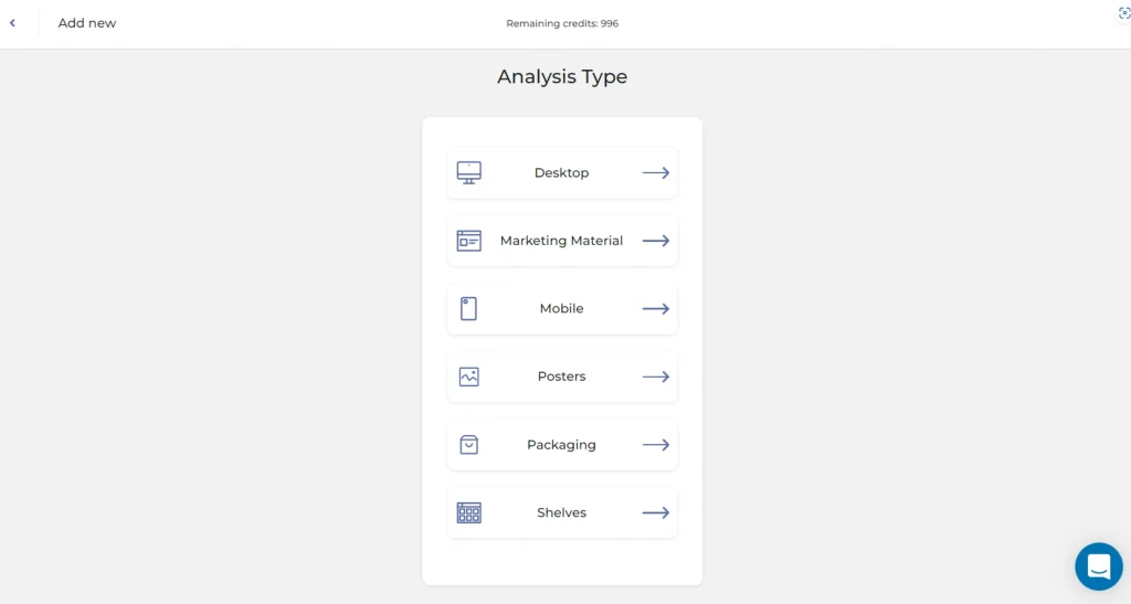 Choose Analysis Type