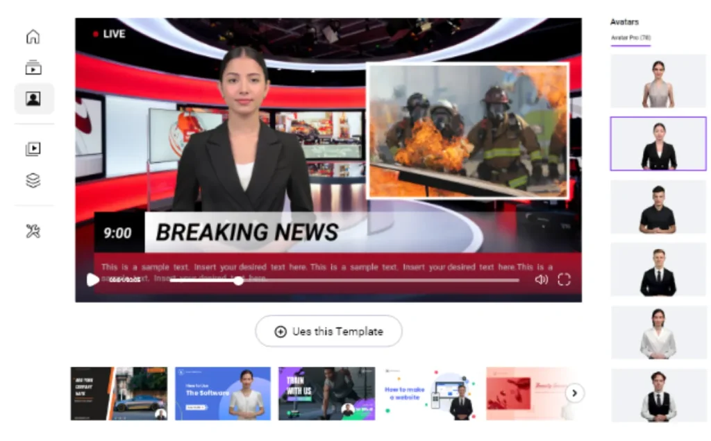 Choose a Template & Avatar