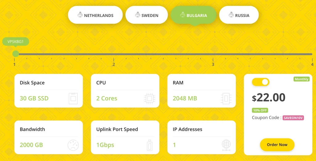 Offshore VPS Hosting Pricing