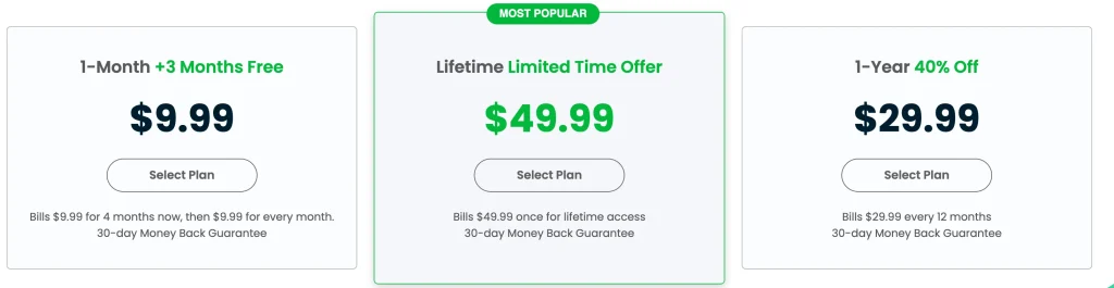 OysterVPN Pricing