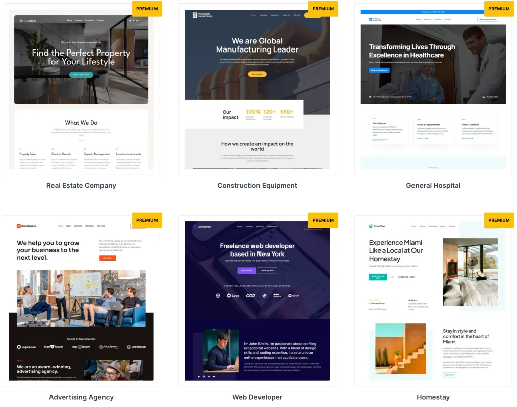 Spectra Premade Templates