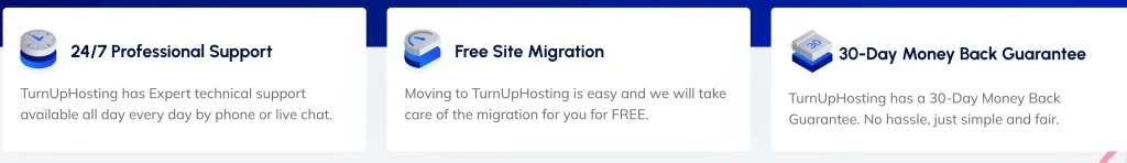 TurnUpHosting Features