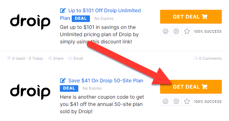 Droip Coupons