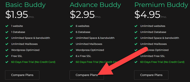 Hostbuddy Pricing