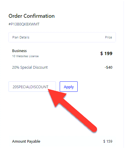 JoomShaper Coupon Applied