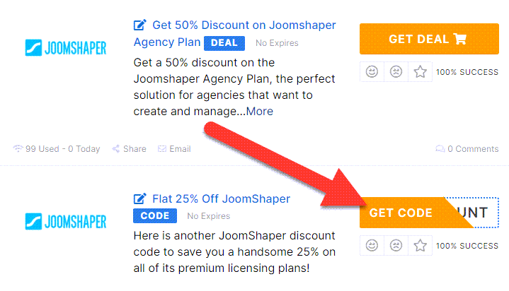 JoomShaper Coupons