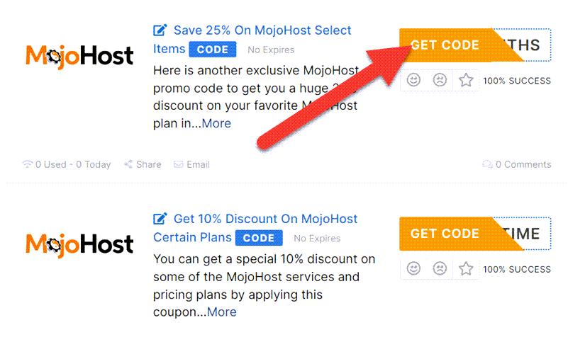 MojoHost Coupon Codes