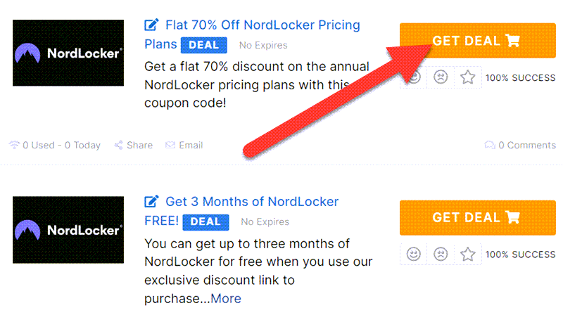 NordLocker Coupons