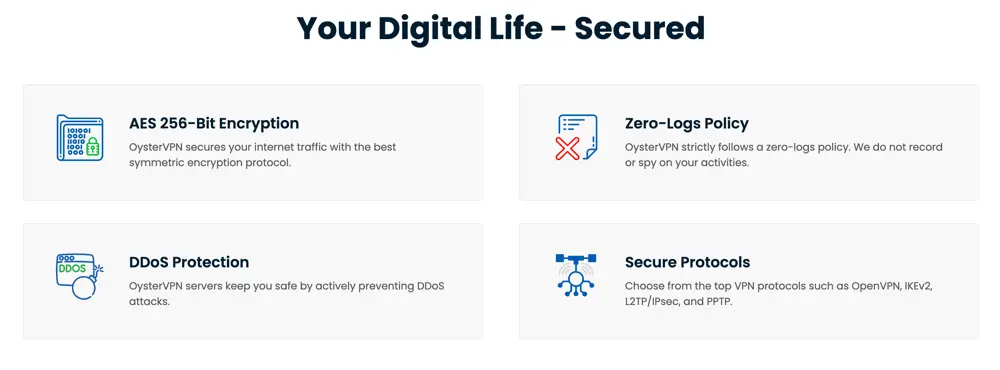 OysterVPN Privacy