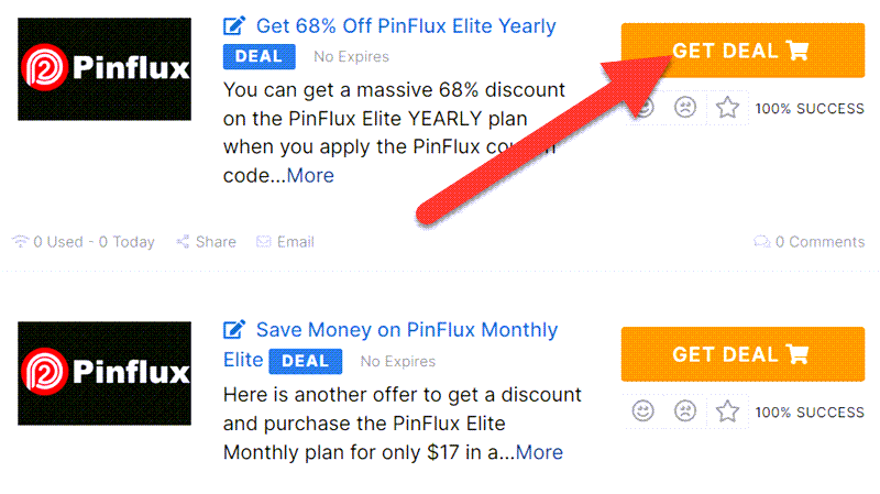 PinFlux Coupons